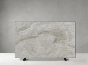 Wooden Black Marble slab with horizontal wood-grain veins