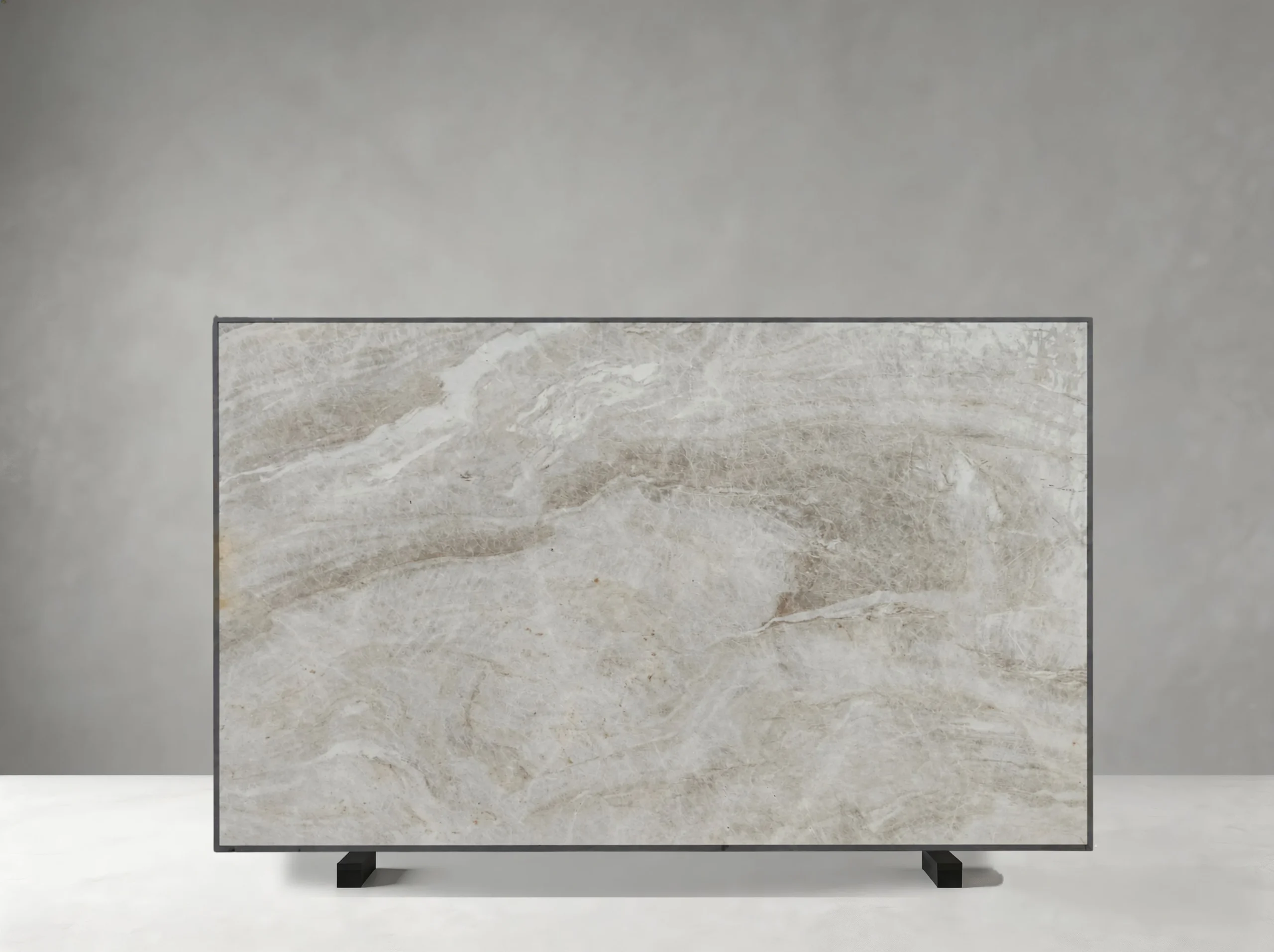 matira-quartzite-grey-slab-detail-02.webp Wooden Black Marble slab with horizontal wood-grain veins