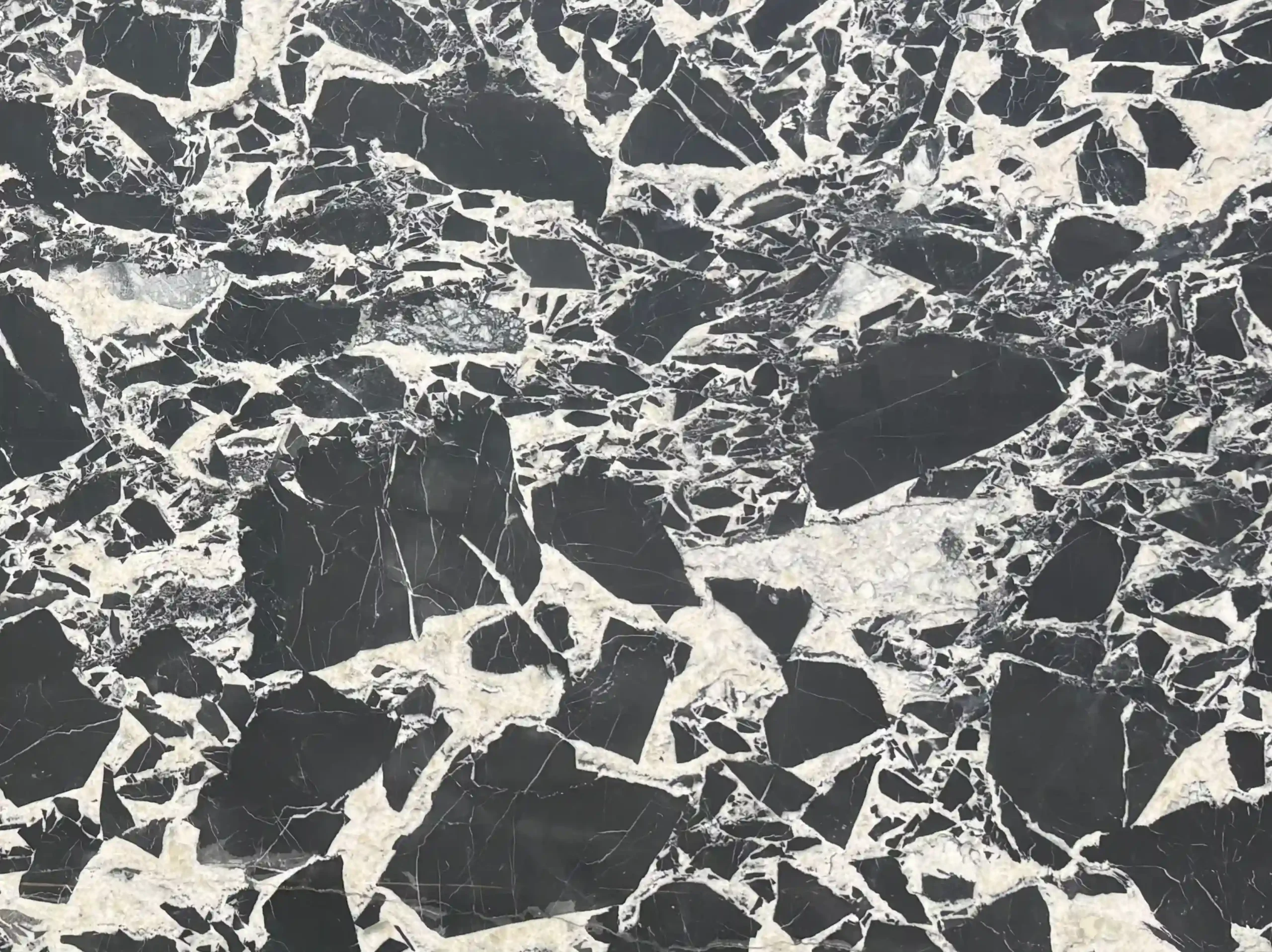 petit-antique-marble-slab-black-white-breccia-03.webp petit antique marble close up black white breccia texture for custom stone projects