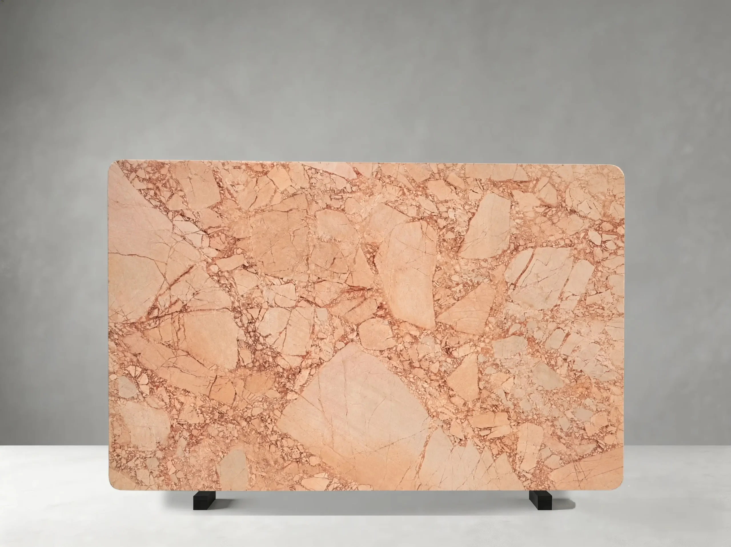 pink-bvlgari-marble-full-slab-01.webp Pink Bvlgari Marble full slab with large blush-pink fragments and dark rose veining