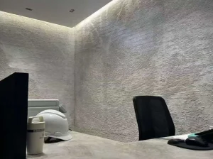 Custom White Perla Venata Quartzite tabletop with pearl-white crystalline surface