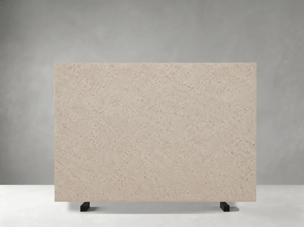 Full White Rose Marble slab with balanced ivory colouring and subtle fossil patterns