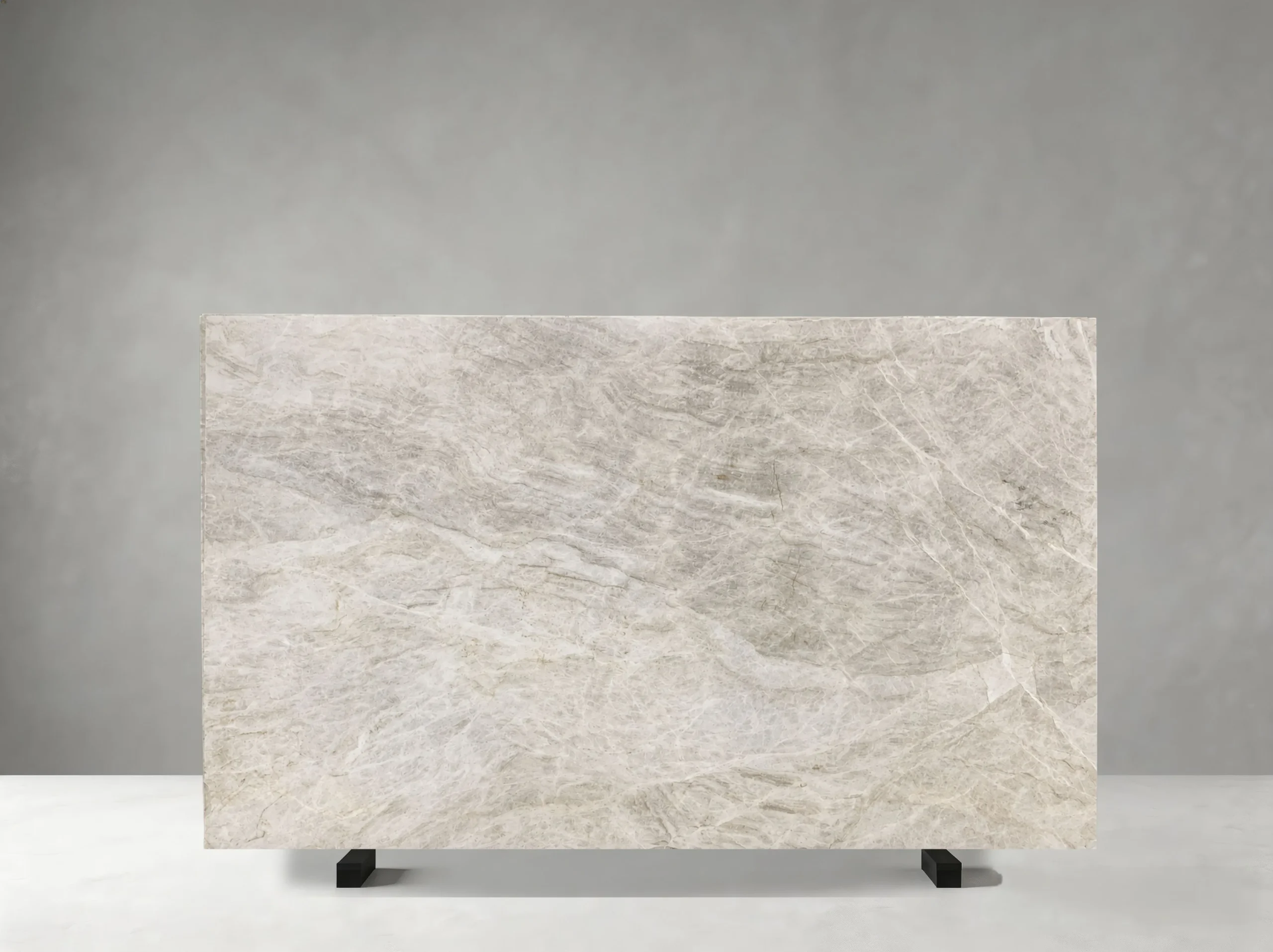 white-taj-mahal-quartzite-sample-panel-01.webp White Taj Mahal Quartzite sample panel with soft ivory tones and natural crystalline veining
