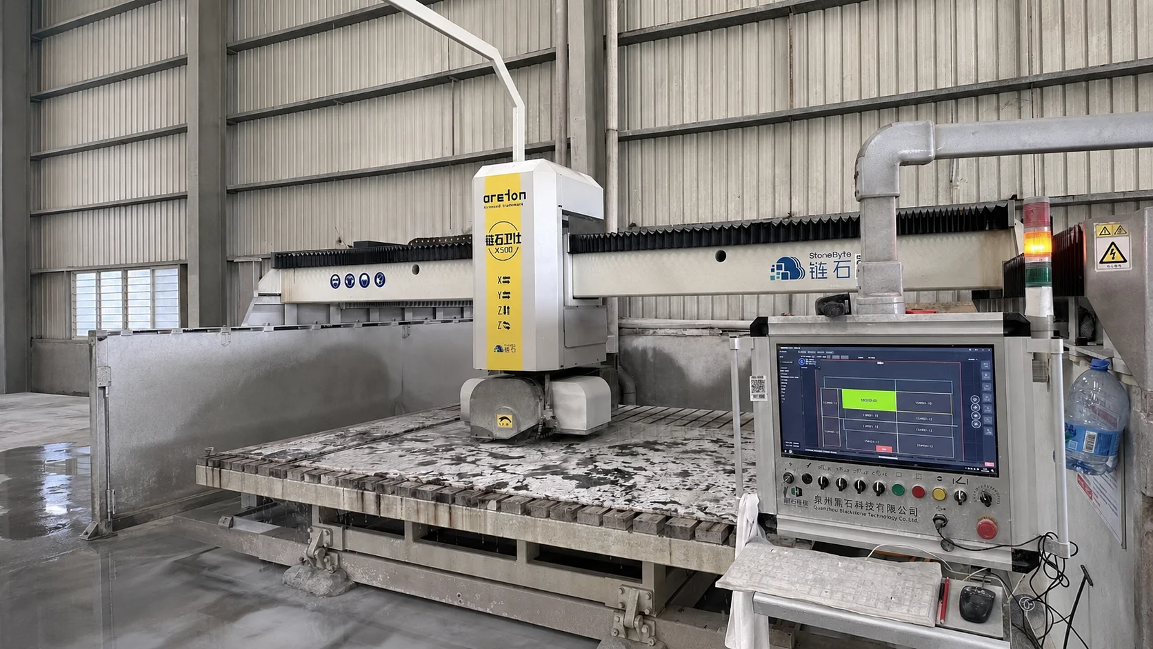 Digital Slab Scanning and Cutting Layout Digital slab scanning and cutting layout during the natural stone fabrication process