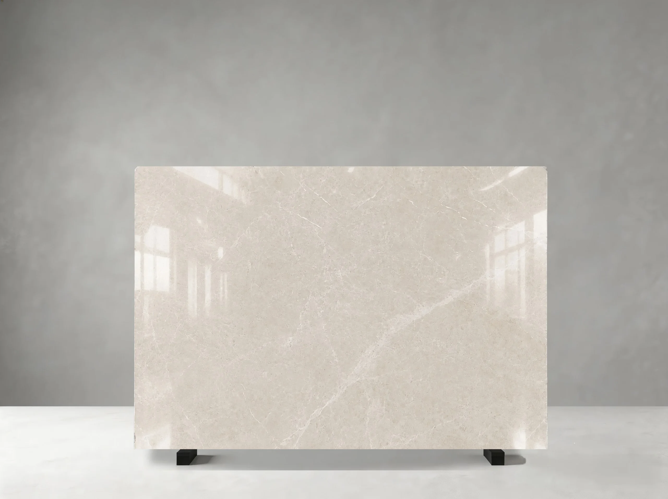 Second Baiyulan Beige Marble slab showing natural batch variation and balanced warmth with refined low-contrast movement