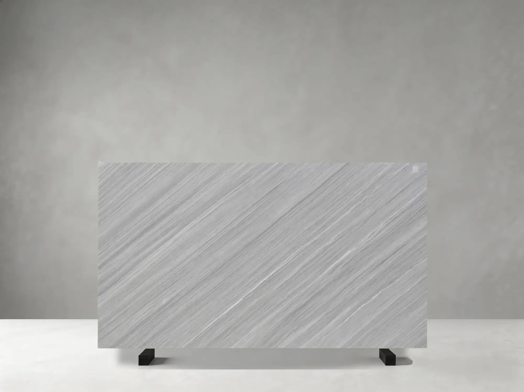 Bardiglio Imperiale Marble polished slab detail showing fine diagonal white lines and consistent linear movement