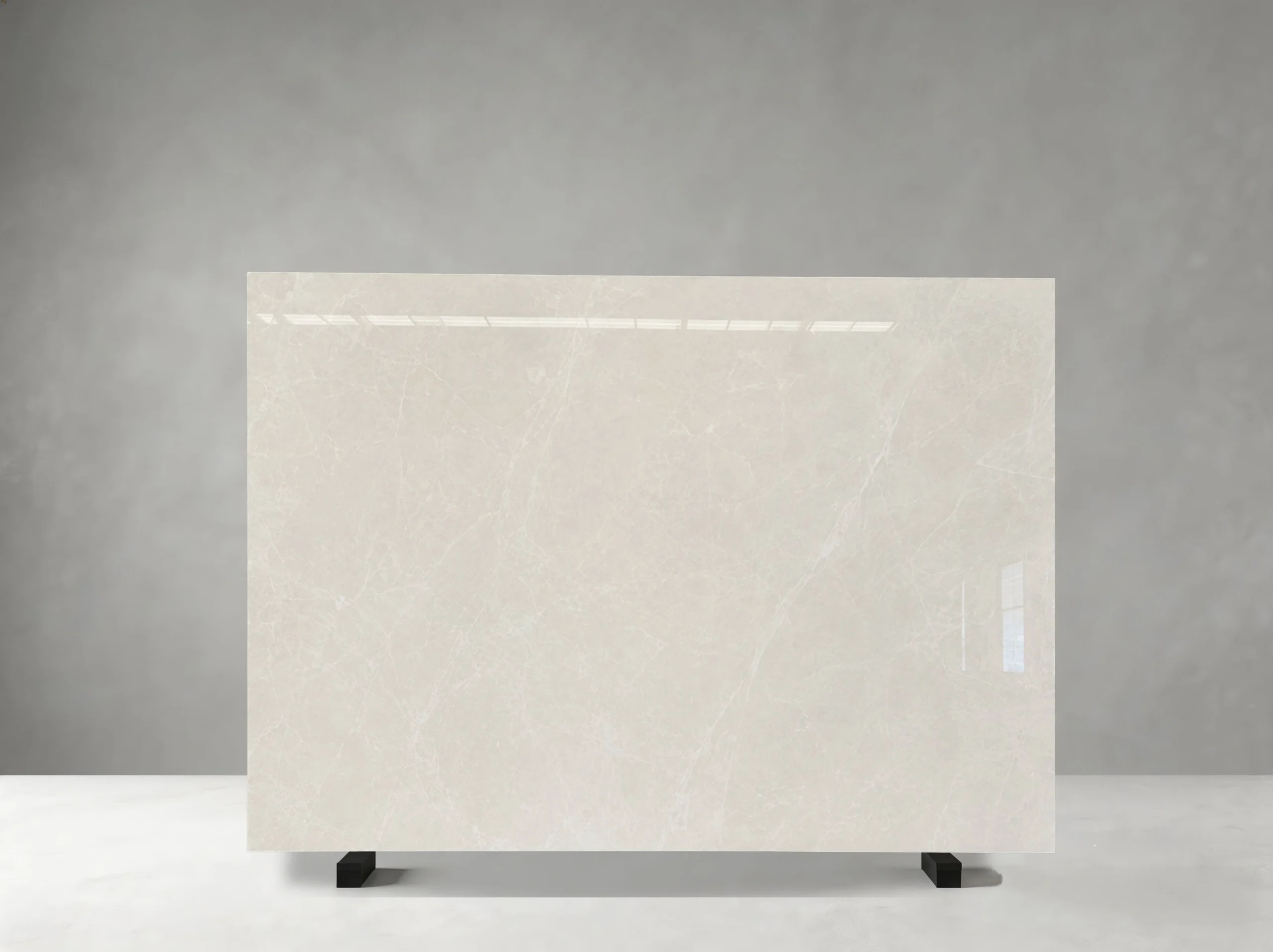 Second Bayiluyan Beige Marble slab showing natural batch variation and calm beige colour with slightly directional natural veining