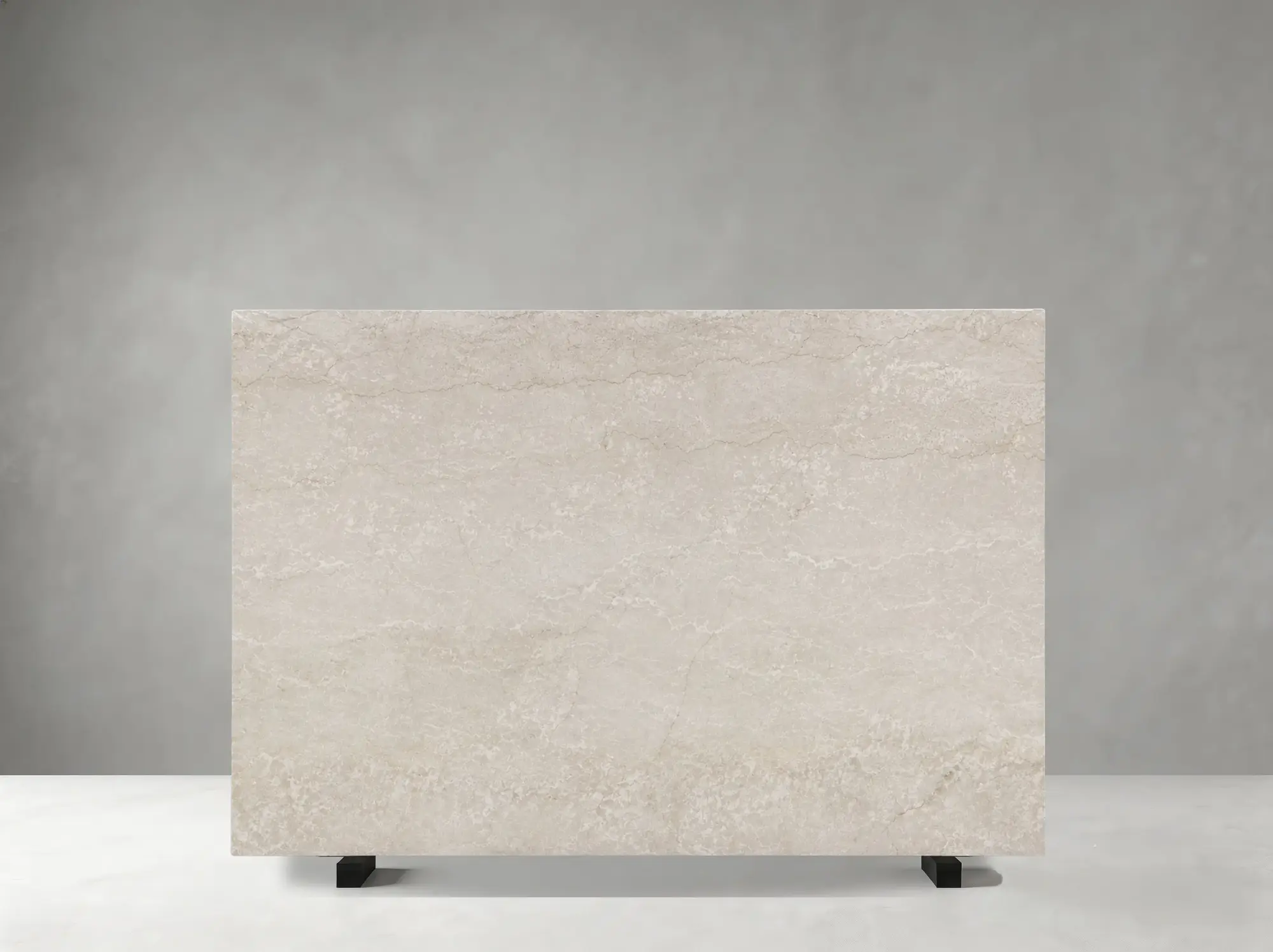 Botticino Classico Marble polished slab showing a warm ivory surface with delicate beige movement
