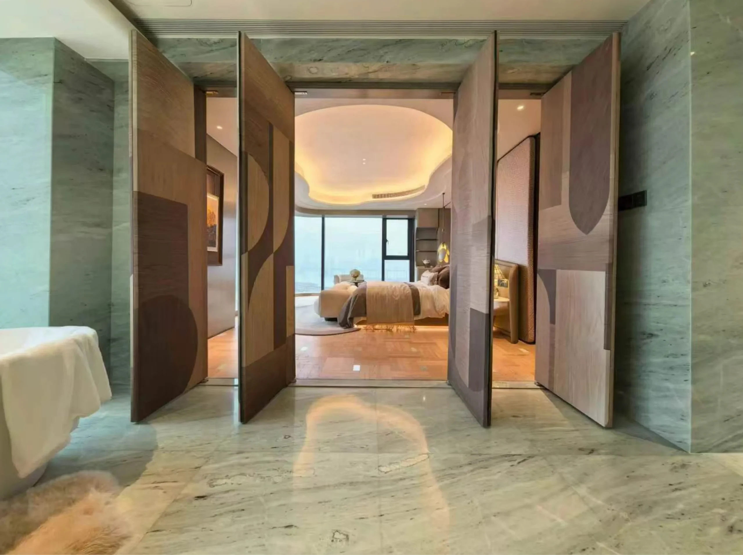 China Ethereal Green Marble Bedroom Floor And Wall Cladding China Ethereal Green Marble application: China Ethereal Green Marble Bedroom Floor And Wall Cladding