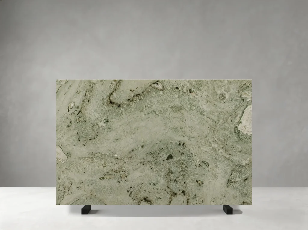 Chinese Ethereal Green Marble slab 01 showing natural colour and veining