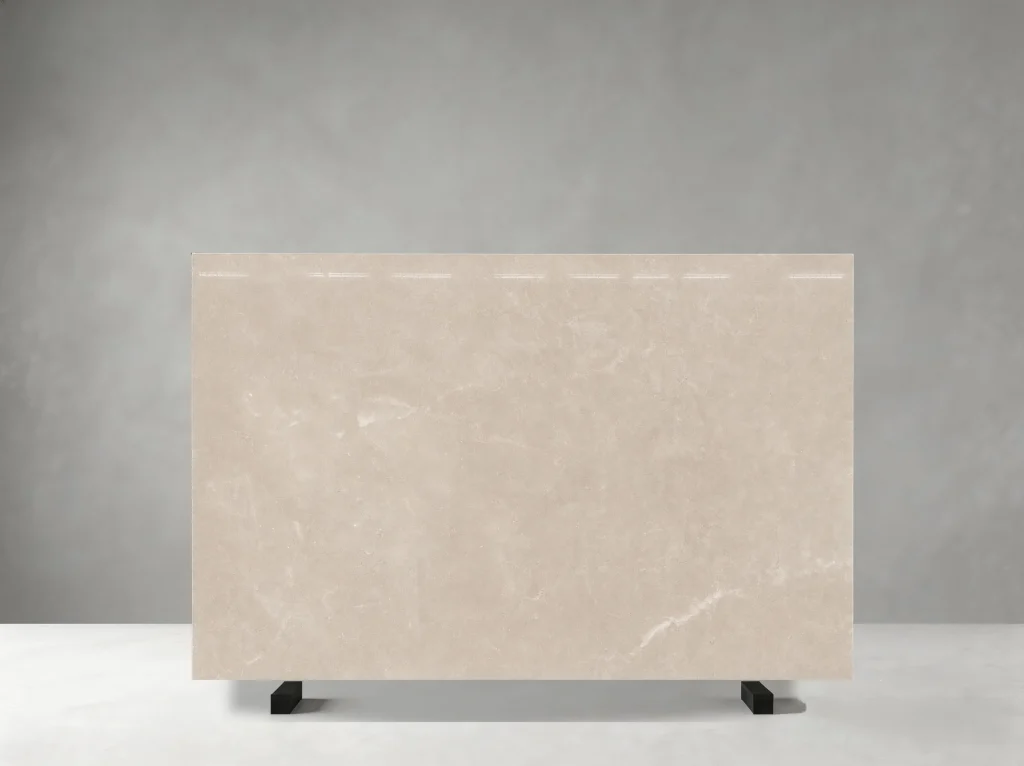 Cream Marfil Beige Marble slab 01 showing natural colour and veining