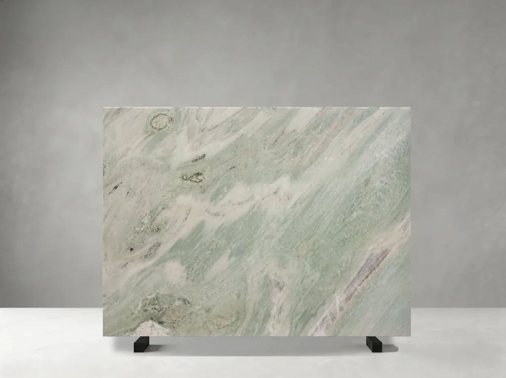 Ethereal Green Marble slab 01 showing natural colour and veining