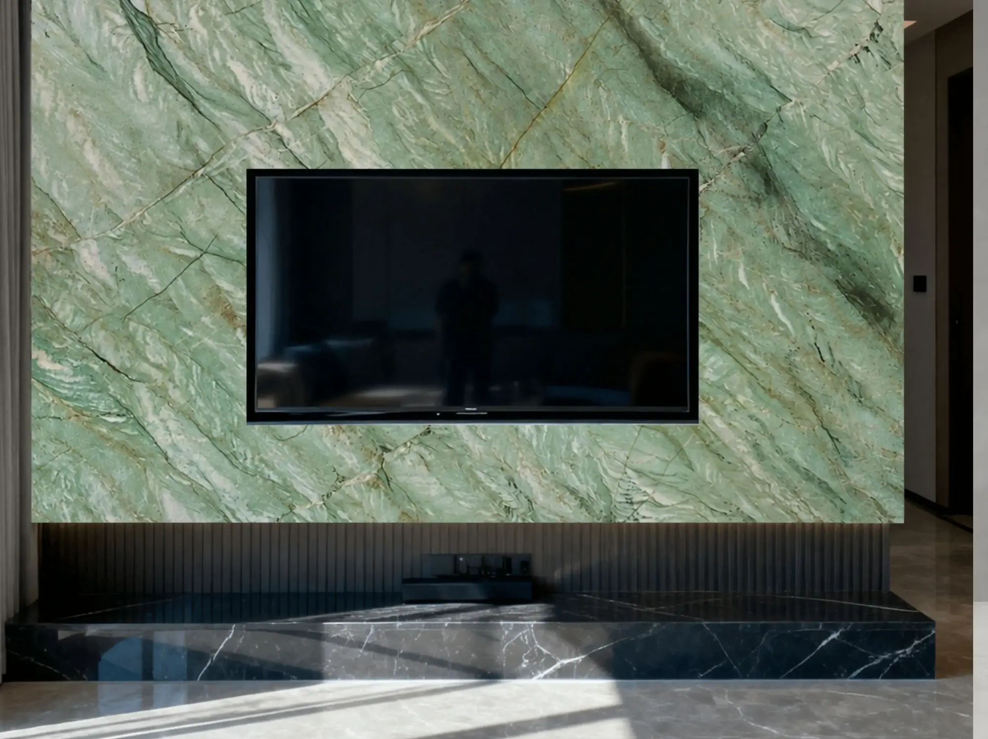 Gaya Dream Quartzite living room tv feature wall application