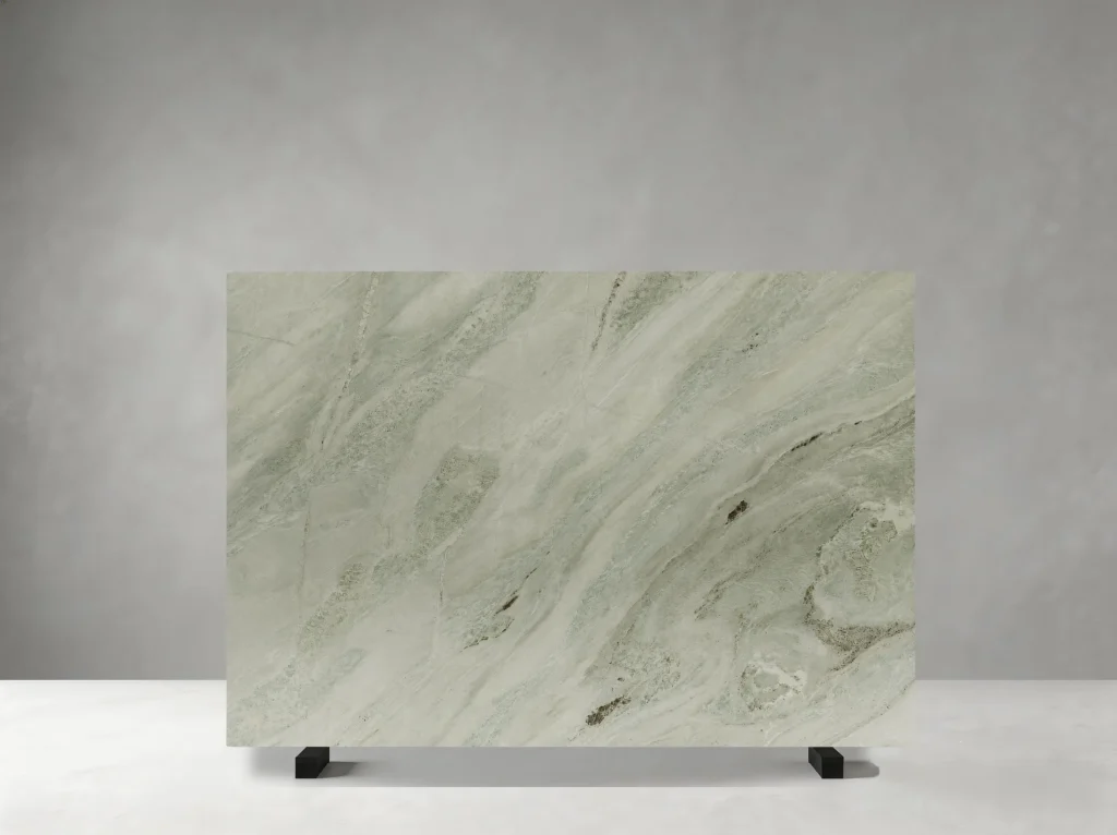 Green Ethereal Marble slab 01 showing natural colour and veining