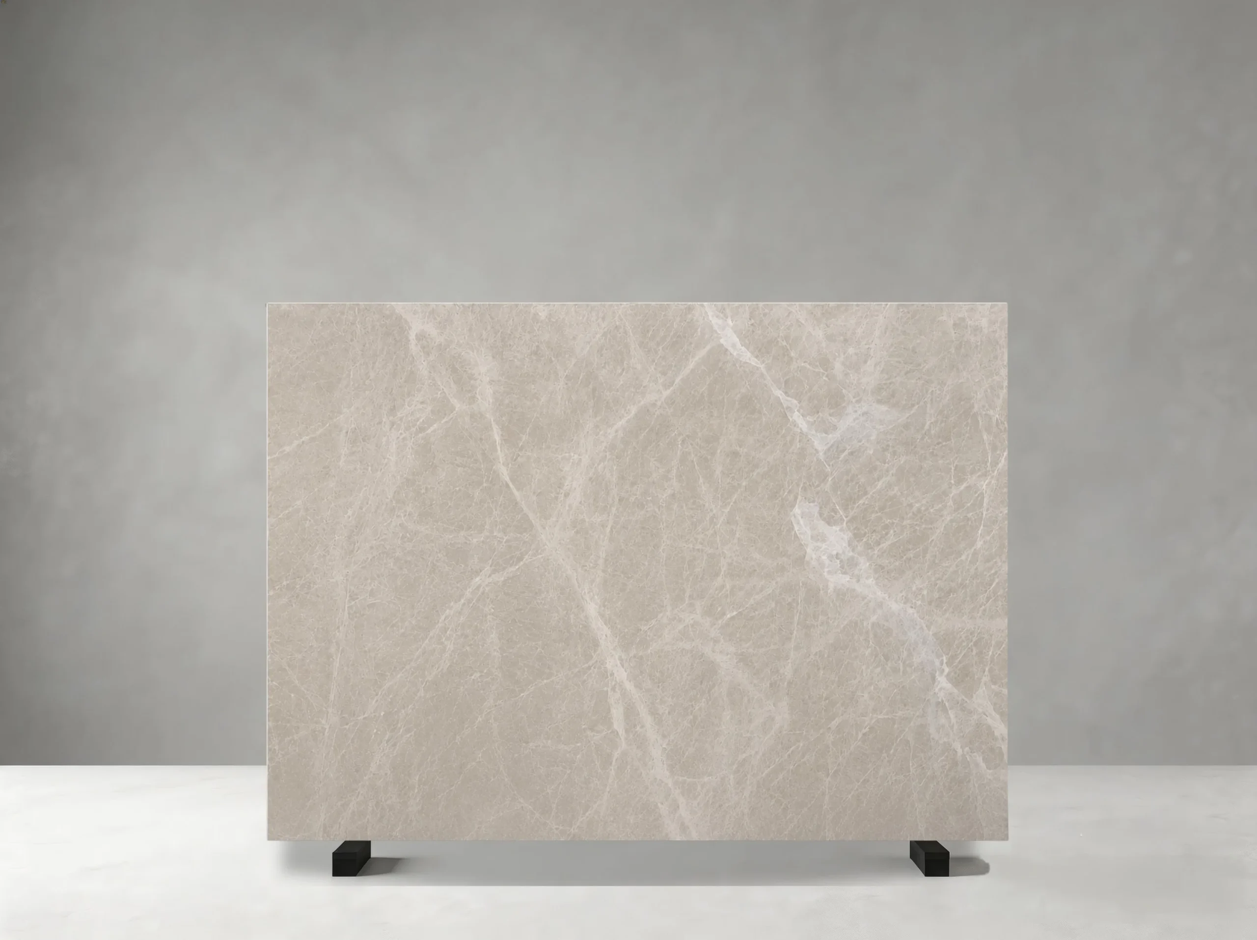 Modern Gray Marble slab 02 showing soft light gray tones with delicate white branching veining