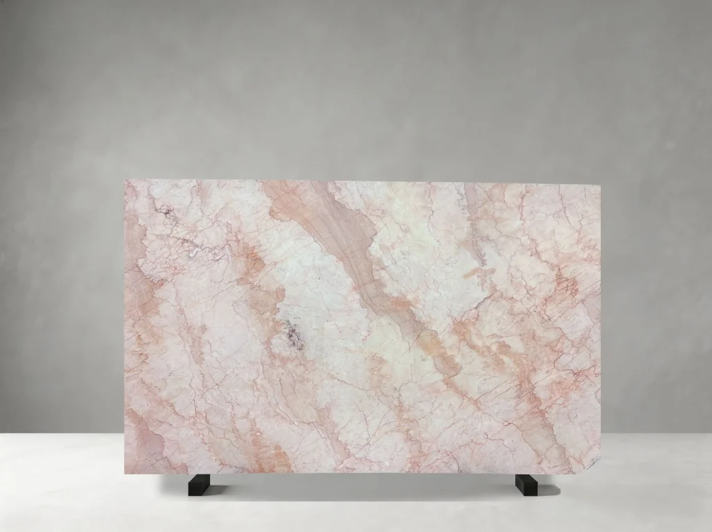 Pinkura Marble full slab 01 showing natural colour and veining