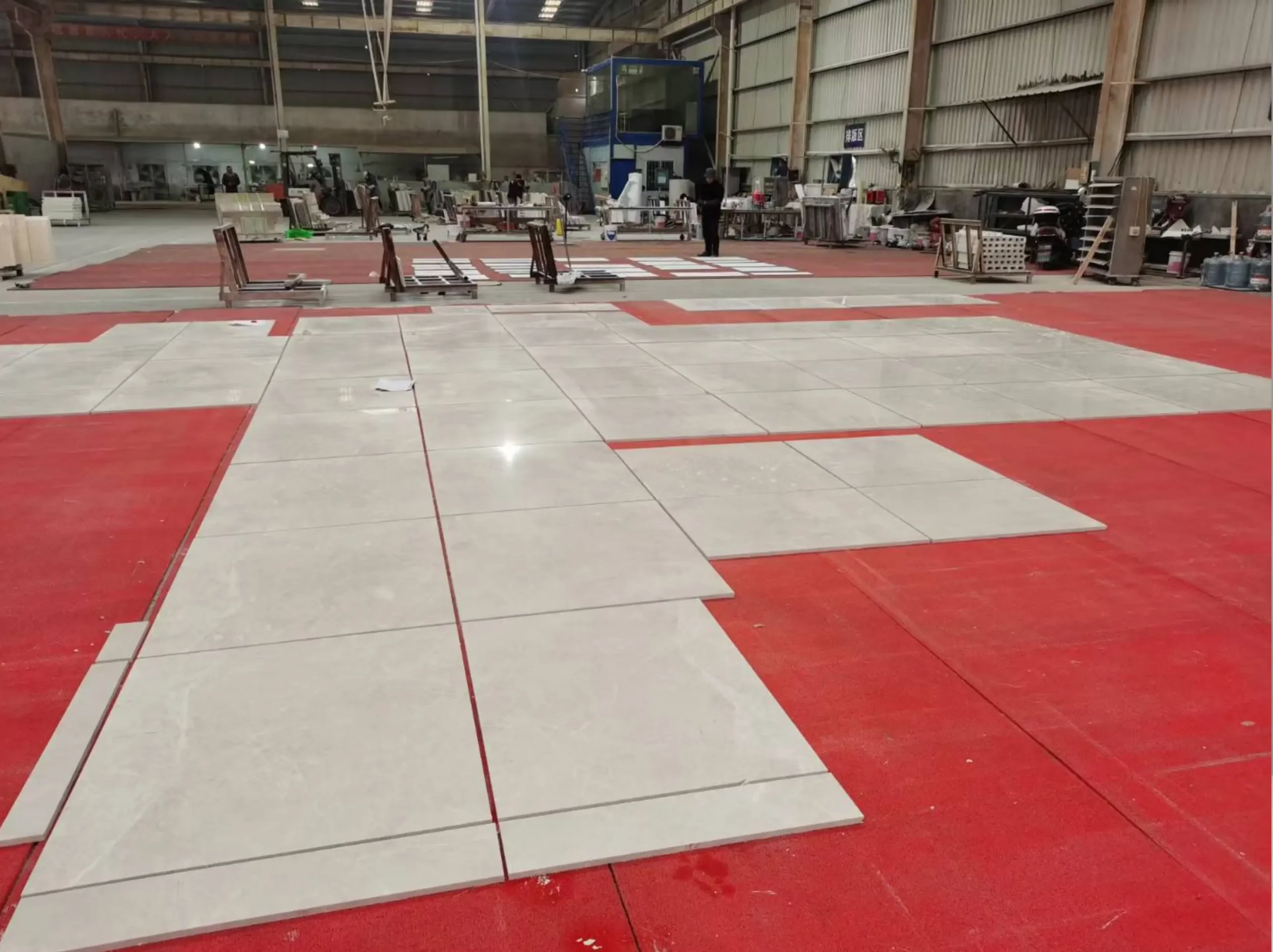 Turkish Isparta Grey Marble used for floor tiles dry lay