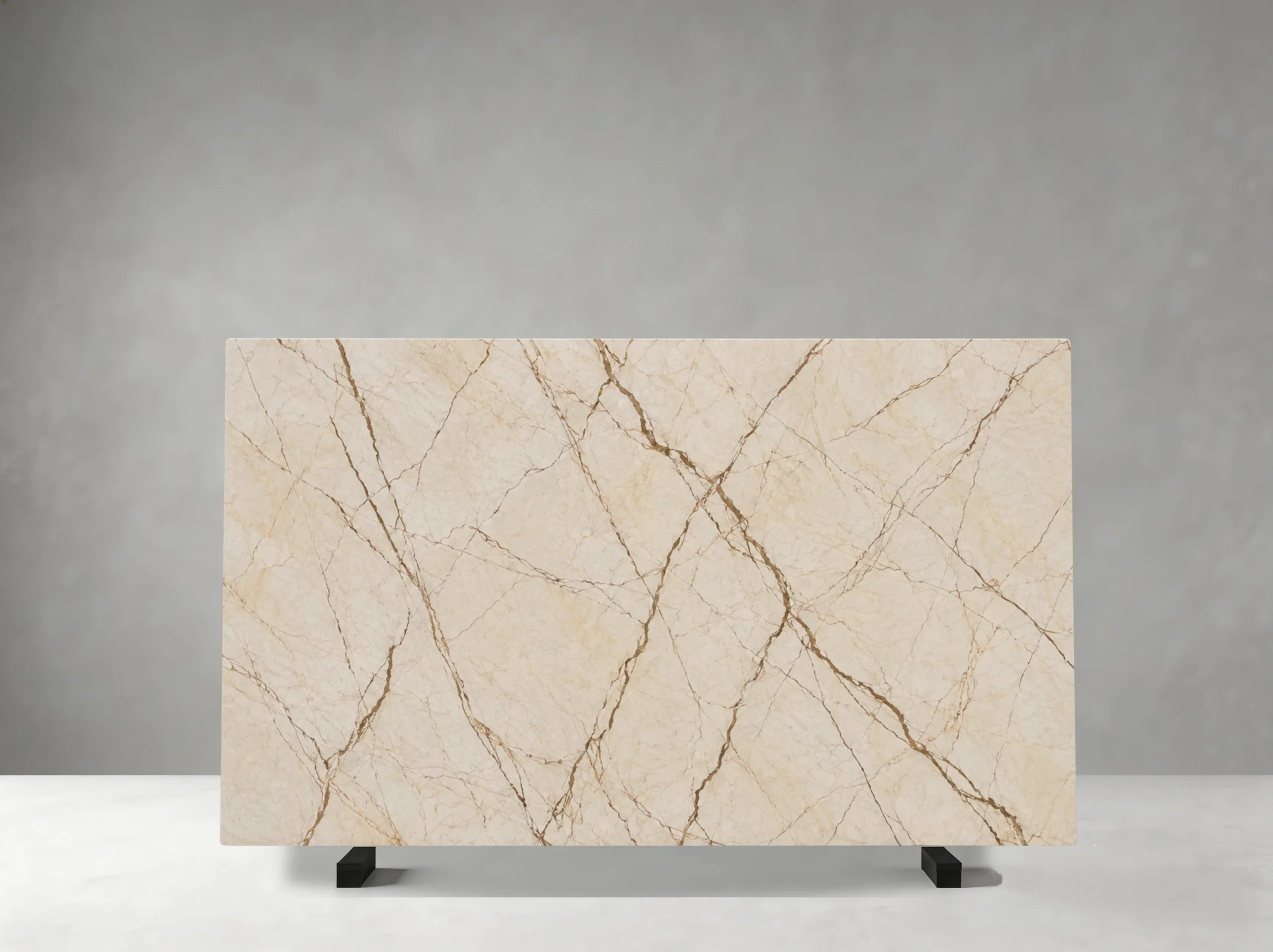 Turkish Luna Pearl Marble slab with soft pearl-beige tones and subtle natural veining