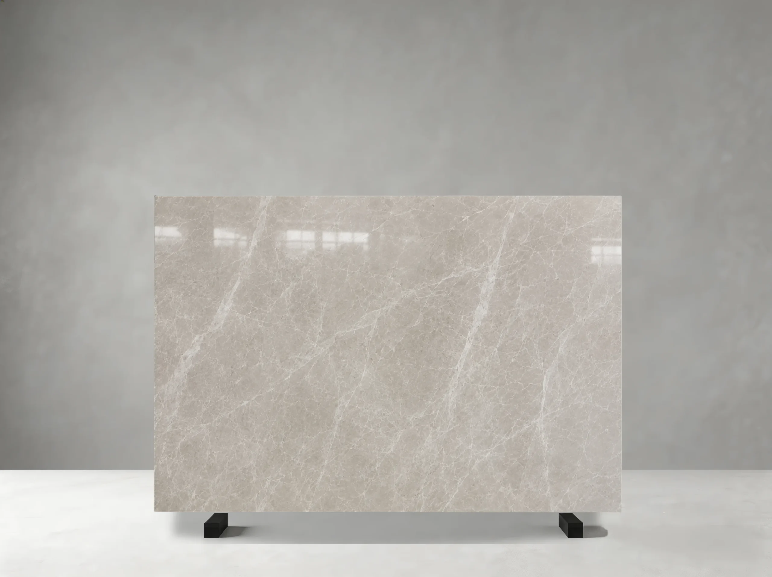 Turkish Modern Grey Marble slab 02 showing balanced grey tones with delicate white veining and natural depth
