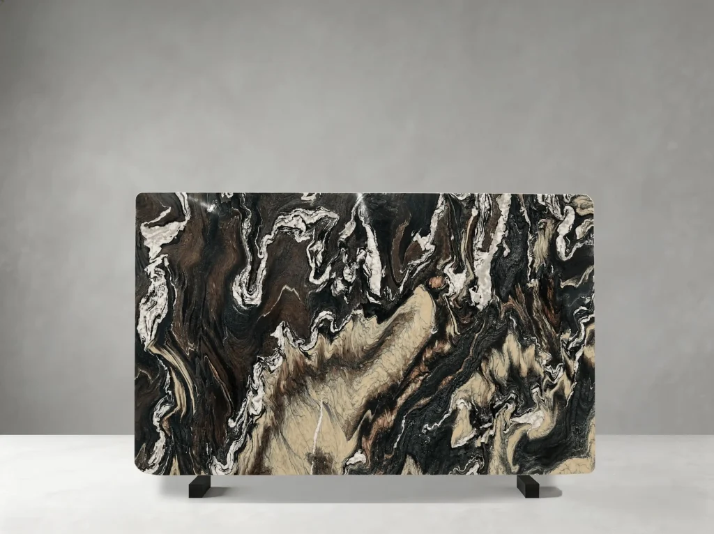Cipollino Ondulato Rosso Marble slab 01 showing natural color, veining and slab variation