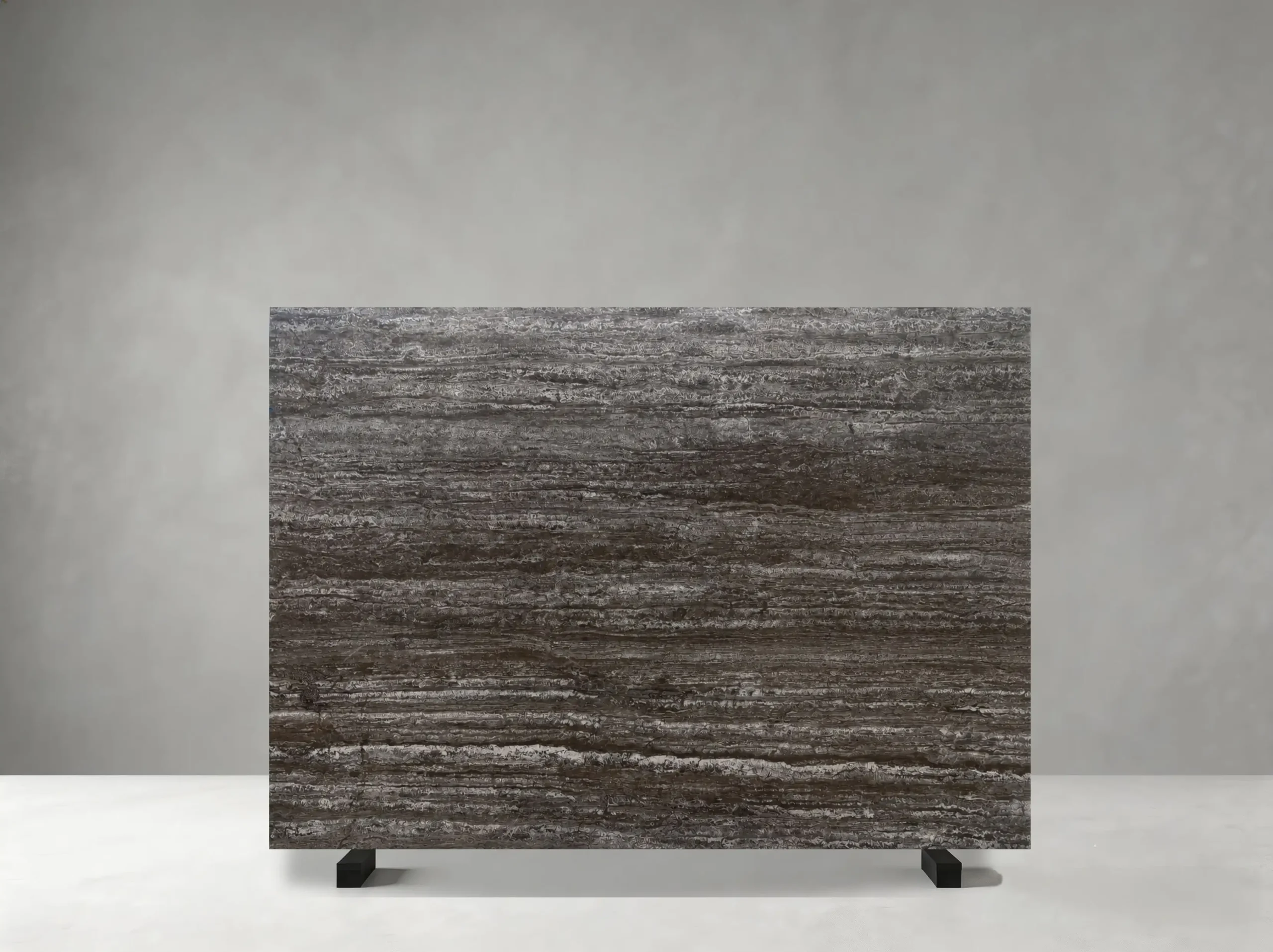 Takab Silver Travertine Slab 02 Takab Silver Travertine slab 02 showing natural variation