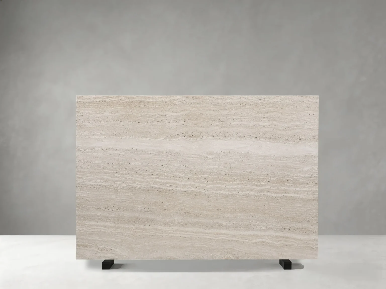 Travertino Classico slab 01 showing natural color, veining and slab variation